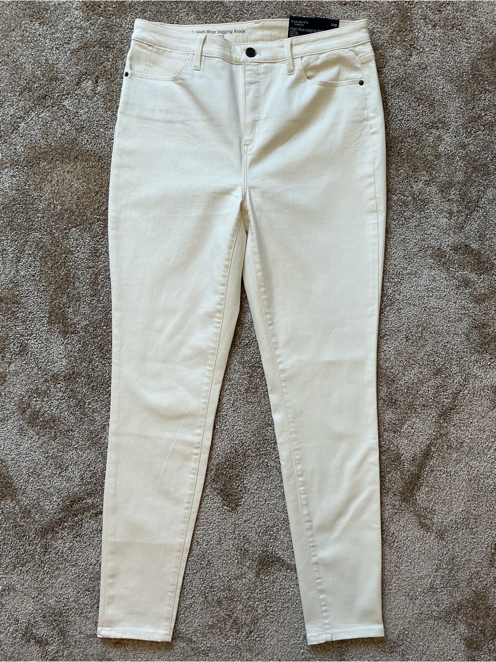 Talbots High Rise Jegging Ankle Denim Jeans $109 NWT 10 Long